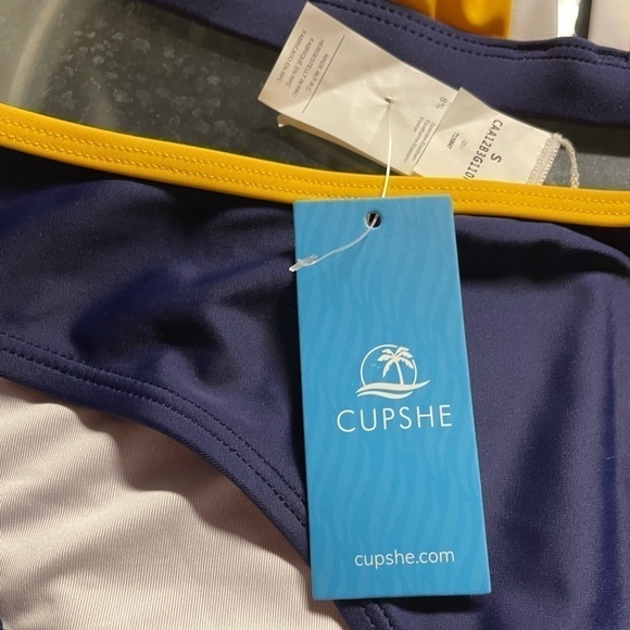 Color-Blocking Sexy Bikini With Spaghetti Straps - Bra-XS - Bottoms -Small NWT - Picture 9 of 12